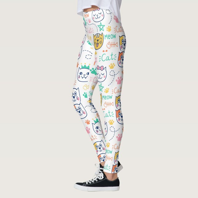 Leggings Chats (Cartoonish style cat leggings!)