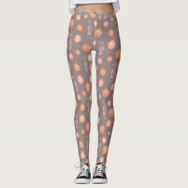 Leggings Chats et guêtres de fleurs