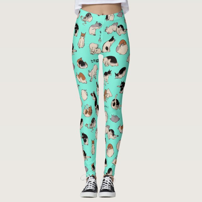 Leggings Chats japonais (couleur variable) (Devant)
