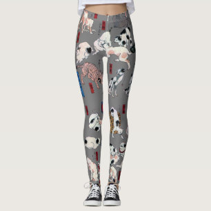 Leggings Chats japonais, Kuniyoshi, Ukiyo-e