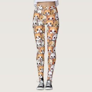 Leggings Chats mignons chaton orange chaton animal Motif sa