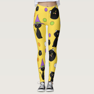 Leggings Chats noirs d'Halloween