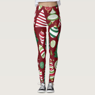 Leggings chaussettes de Noël en bonbons pour sapin
