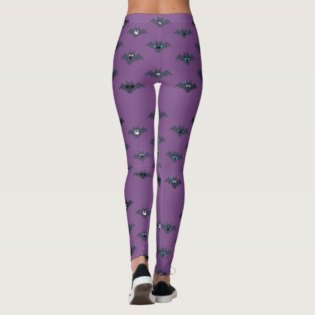 Leggings Chauves-souris de vampire Girly mignonnes TOUT (Dos)
