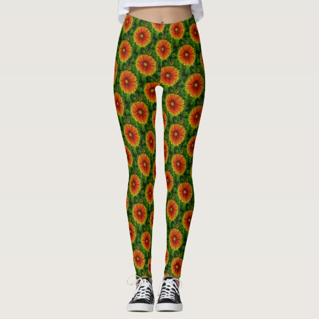 Leggings "Cheery Sunflower" (Vorderseite)