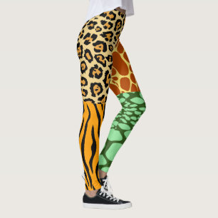 Leggings Cheetah, Giraffe, Tigre et Serpent