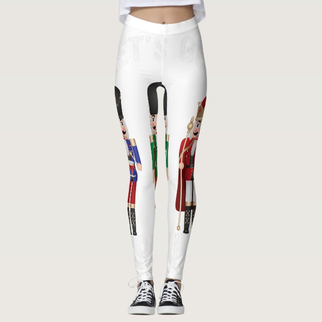 Leggings Chemise de l'équipe de Noisette de Noël Obtenons C (Devant)