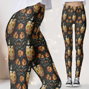 Leggings Chercheur en Nature Dorée Coléoptère Botanique