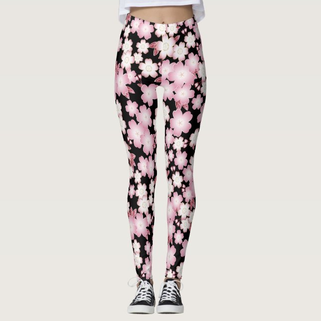 Leggings Cherry Blossom -Japanese Sakura- (Devant)