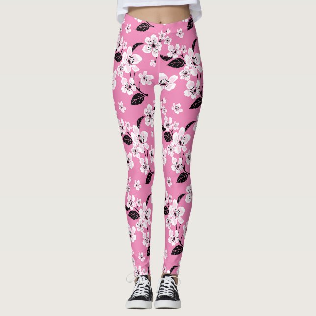 LEGGINGS CHERRY BLOSSOM - SAKURA (LITE PINK) (Devant)