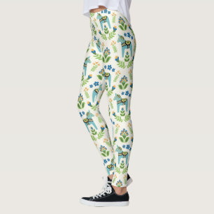 Leggings Cheval de Dala suédois Turquoise