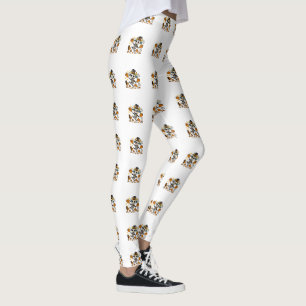 Leggings Chèvre squelette fantomatique mignonne avec chapea