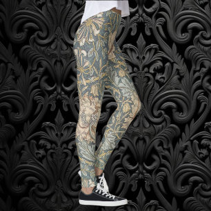 Leggings Chèvrefeuille par William Morris, Art floral vinta