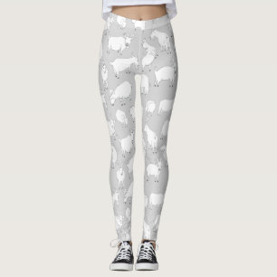 Leggings Chèvres jouant - gris