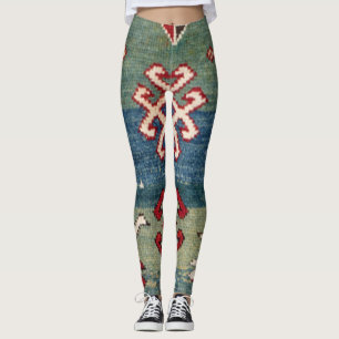 Leggings Chevron Stars II Bleu d'acier coloré du XIXe siè