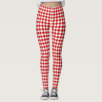 Chic Elegant Rouge Blanc Diamant Motif