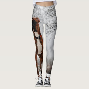 Leggings Chien Brown de boxeur
