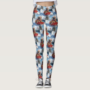Leggings Chien Bullmastiff en traîneau Laissez tomber la ne