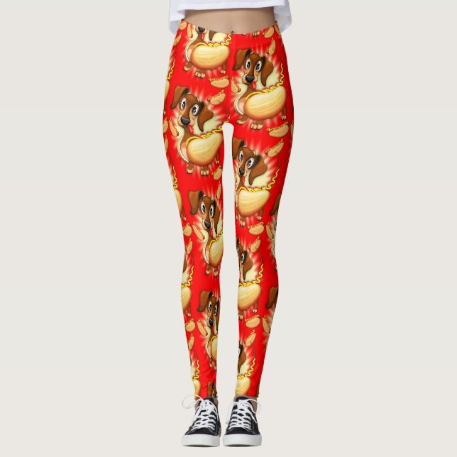 Leggings Chien chaud Dachshund (Devant)