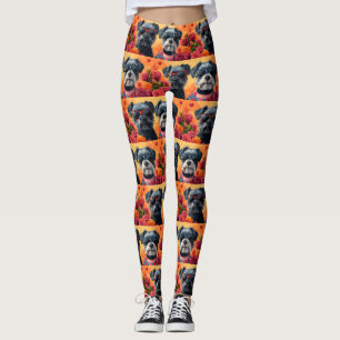 Leggings Chien de la baie de Chesapeake Roses Saint-Valenti