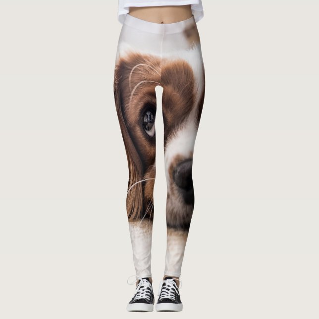 Leggings Chien Espagnol Coqueur Triste (Devant)