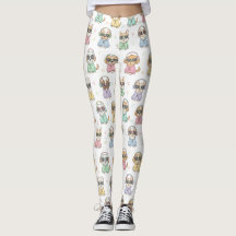 Leggings Chien Mignon pour Femmes – Dessin Animé C