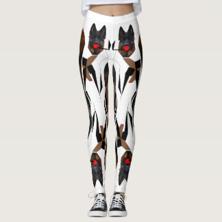 Leggings Chiens à deux têtes