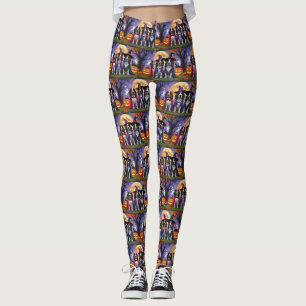 Leggings Chiens Bluetick Coonhound Citrouille Drôle d'Hallo