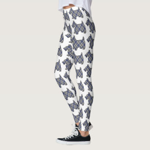 Leggings Chiens écossais de Scottie de tartan de Hannay de