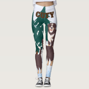 Leggings Chiens Husky Sibérie Brown de l'Alaska arctique