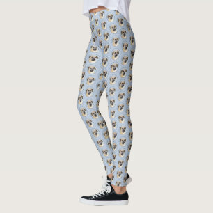 Leggings Chinook (Oreilles Laissées) Peinture - Art Chien o