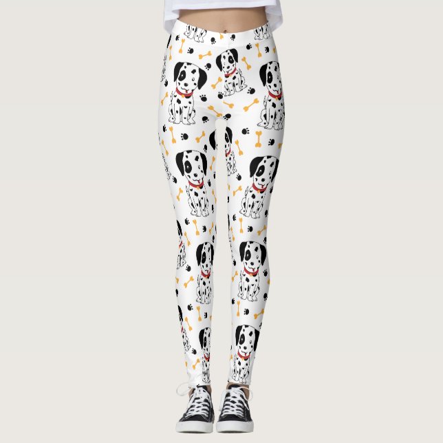 Leggings Chiots dalmate (Devant)