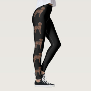 Leggings Chocolat Brown Labrador Retriever Chiens mignons N