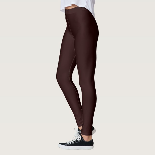 Leggings Chocolat noir solide Brown classique (Gauche)