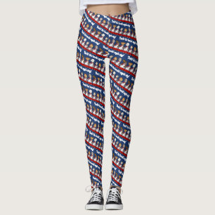 Leggings Chœur de chiens drôles Bark! Pun de dessin animé d