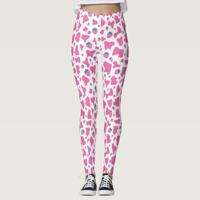 Leggings Chouette aux fraises (Devant)
