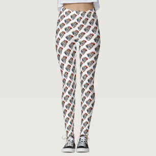 Leggings Chouette d'hiver enchantée, personnalisée