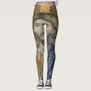Leggings Christ Pantocrator Mosaïque Iconique Religieux Rom