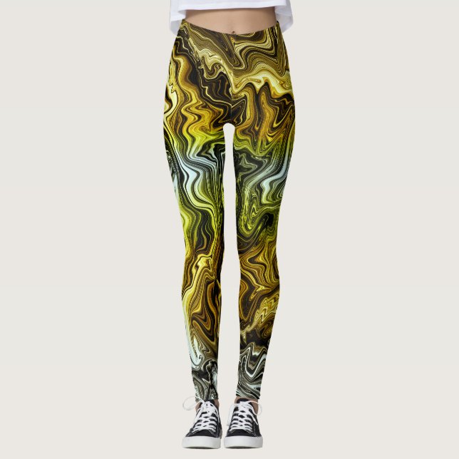 Leggings Chrome Or Métallisé Argent Cool (Devant)