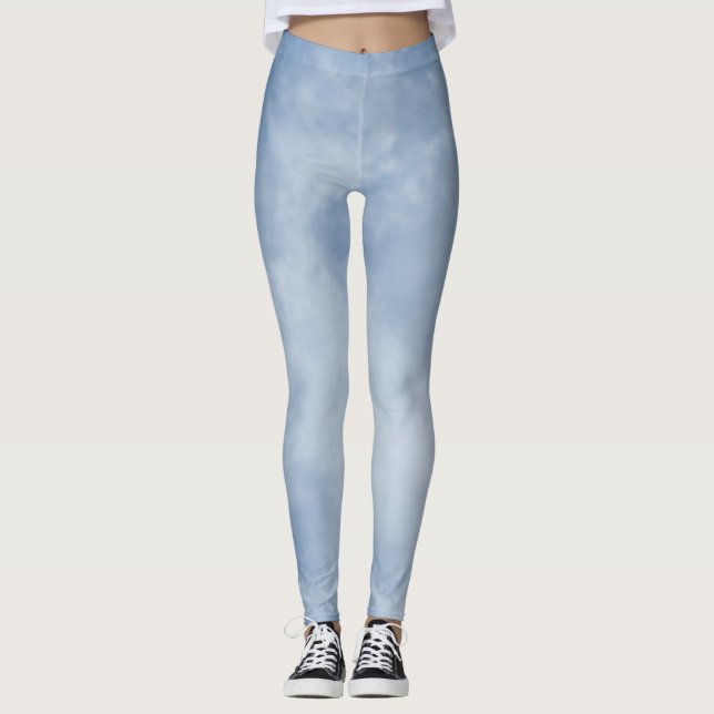 Leggings Ciel bleu nuageux (Devant)