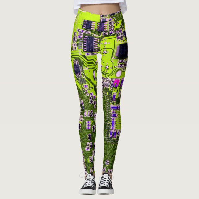Leggings Circuit imprimé circuit imprimé circuit imprimé ca (Devant)
