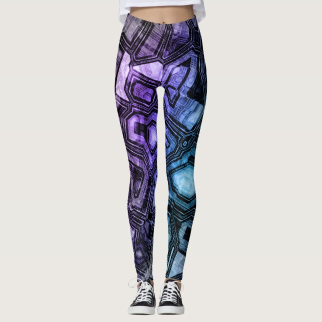Leggings circuits gemstone - astro shadow : (Devant)