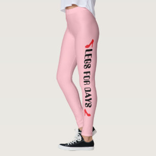 Leggings Citation de talons hauts personnalisés en rose