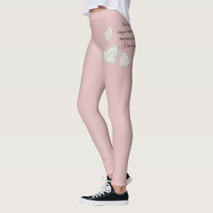 Leggings Citation Diamants & Champagne – Édition Cher La Vi