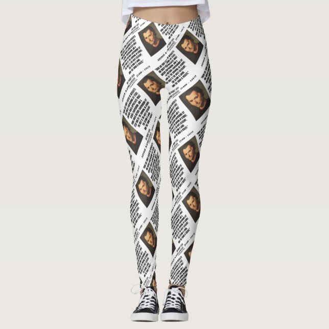 Leggings Citation Machiavelli Trois Classes D'Intelligents (Devant)