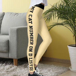 Leggings Citation Personnalisée Cat Pour Animaux De Compagn