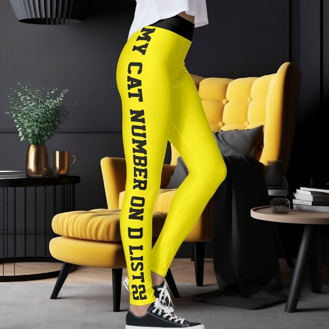 Leggings Citation Personnalisée De Chat Pour Animaux De Com (Créateur téléchargé)