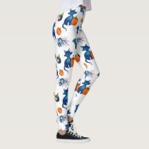 Citrouille de chat Motif blanc Halloween