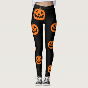 Leggings Citrouilles d'Halloween féminin