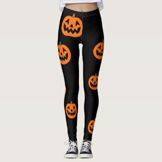 Leggings Citrouilles d'Halloween féminin